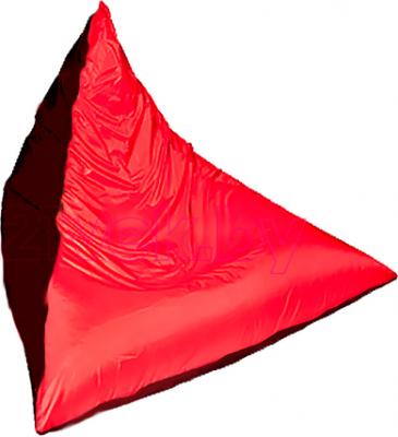 Бескаркасное кресло Baggy Пирамида (черно-красное) - общий вид