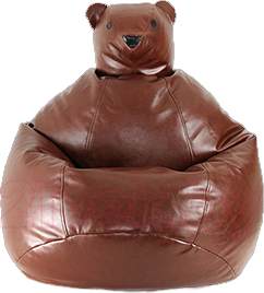 Бескаркасное кресло Baggy Медведь (темно-коричневое) - общий вид