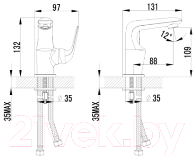 Смеситель LEMARK PLUS ADVANCE LM1206C