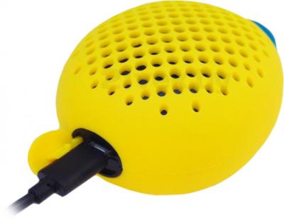 Портативная колонка Divoom Bluetune-BEAN (желтый) - зарядка по USB-кабелю 