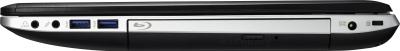 Ноутбук Asus N56JR-CN175D - вид сбоку