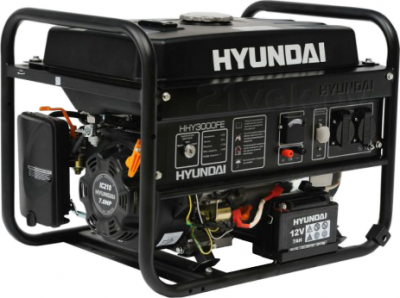 Бензиновый генератор Hyundai HHY3000FE - общий вид