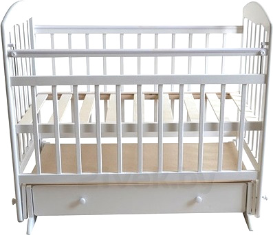 Детская кроватка Эстель 8 (белый) - общий вид