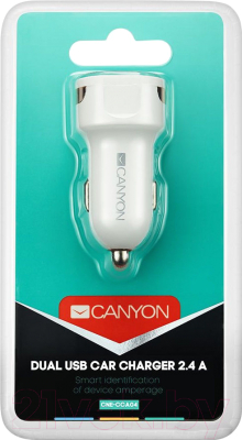 Зарядное устройство автомобильное Canyon CNE-CCA04W