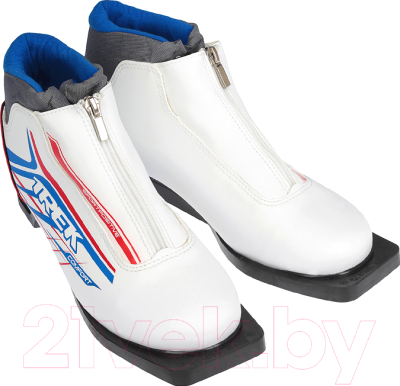 Ботинки для беговых лыж TREK Russia Comfort (белый/красный, р-р 42)