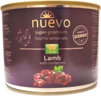 Влажный корм для кошек Nuevo Senior Lamb & Cranberries / 95116 (200г) - 