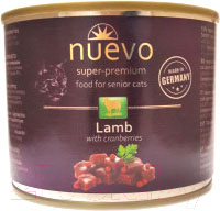 Влажный корм для кошек Nuevo Senior Lamb & Cranberries / 95116 (200г)