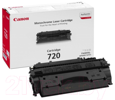 

Картридж Canon, Черный, 720 (2617B002AA)
