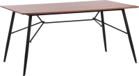 Обеденный стол Tetchair Rusto 160x90x75 (черный/орех 10) - 