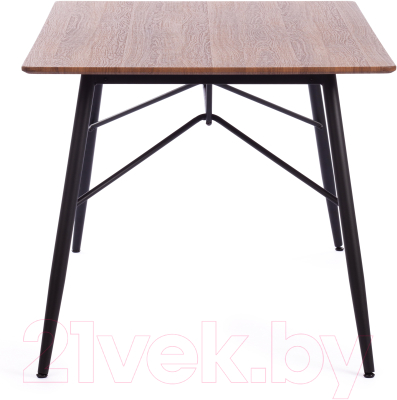 Обеденный стол Tetchair Rusto 160x90x75 (черный/орех 10)