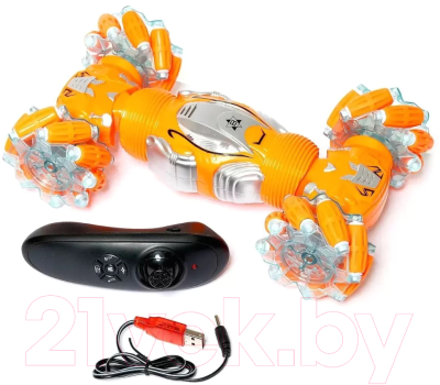 Радиоуправляемая игрушка JZL Машинка-перевертыш / 9166 (желтый)