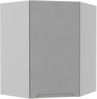 Шкаф навесной для кухни ДСВ Тренто ПУ 550 левый (серый/серый) - 