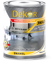Эмаль Dekor Алкидно-уретановая для бетонных полов (2.6кг, белый) - 