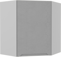 Шкаф навесной для кухни ДСВ Тренто ПУ 600 правый (серый/серый) - 