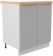 Шкаф-стол кухонный ДСВ Тренто С 700 (серый/серый) - 