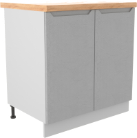 Шкаф-стол кухонный ДСВ Тренто С 800 (серый/серый) - 