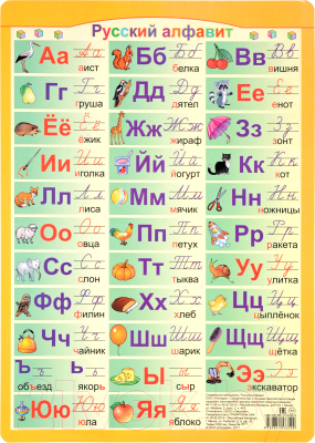 Изображение товара Наглядное пособие Попурри Русский алфавит