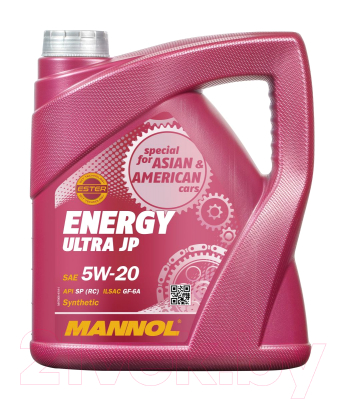 Моторное масло Mannol Energy Ultra JP 5W20 API SN / MN7906-5 (5л)