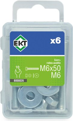 Комплект болтов ЕКТ М6х50 / B008026 (6шт) - 