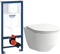 

Унитаз подвесной с инсталляцией Laufen, Rimless Pro 8209660000001 + 8989660000001 + 38722001