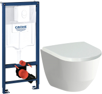 

Унитаз подвесной с инсталляцией Laufen, Rimless Pro 8209660000001 + 8969513000001 + 38722001