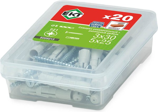 Дюбель распорный ЕКТ B008013 (20шт)