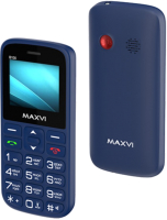 Мобильный телефон Maxvi B100 (синий+ЗУ) - 