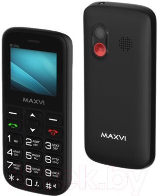 Мобильный телефон Maxvi B100ds (черный+ЗУ)