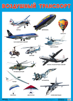 Развивающий плакат Мозаика-Синтез Воздушный транспорт / МС11637 - 