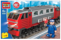 

Конструктор Город мастеров, Тепловоз с фигуркой / 5535-KK