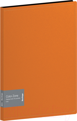 Папка для бумаг Berlingo Color Zone / AVp_40116 (40 вкладышей, оранжевый)