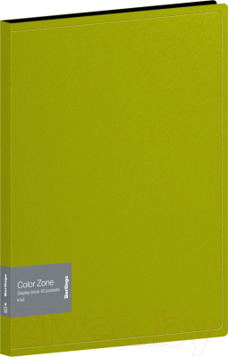 Папка для бумаг Berlingo Color Zone / AVp_40119 (40 вкладышей, салатовый)