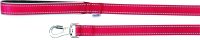 Поводок Camon DC176/01 (со светоотражающими швами и неопреновой ручкой красный) - 