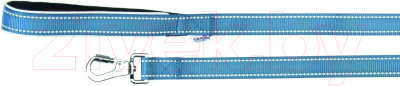 Поводок Camon DC177/02 (со светоотражающими швами и неопреновой ручкой синий)
