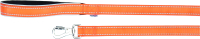 Поводок Camon DC177/08 (со светоотражающими швами и неопреновой ручкой оранжевый) - 