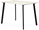 Обеденный стол Millwood Шанхай Л18 100x70 (дуб белый Craft/металл черный) - 