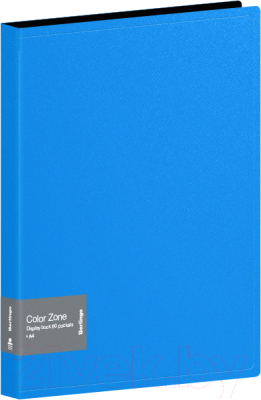 Папка для бумаг Berlingo Color Zone / AVp_80102 (80 вкладышей, синий)