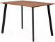 Обеденный стол Millwood Шанхай Л18 100x70 (дуб табачный Craft/металл черный) - 