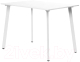 Обеденный стол Millwood Шанхай Л18 100x70 (белый/металл белый) - 