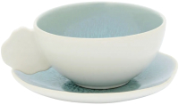 Чашка с блюдцем Jars Plume / 961376 (голубой) - 