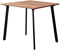 Обеденный стол Millwood Шанхай Л18 90x90 (дуб табачный Craft/металл черный) - 