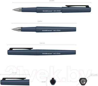 Изображение товара Ручка шариковая Erich Krause Severe Ultra Glide Technology / 48079 (синий)