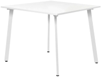 Обеденный стол Millwood Шанхай Л18 100x100 (белый/металл белый) - 