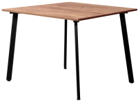 Обеденный стол Millwood Шанхай Л18 110x110 (дуб табачный Craft/металл черный) - 