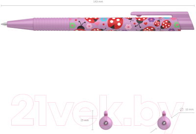 Изображение товара Ручка шариковая Erich Krause ColorTouch Ladybug / 56056 (синий)