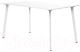 Обеденный стол Millwood Шанхай Л18 130x80 (белый/металл белый) - 