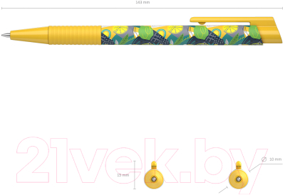 Изображение товара Ручка шариковая Erich Krause ColorTouch Lime / 56128 (синий)