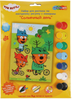 

Картина по номерам MultiArt, Три Кота / 100CANV17X23-TC1