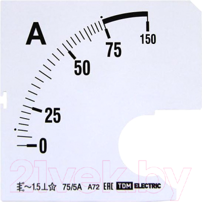 Изображение товара Шкала для амперметра TDM SQ1102-0191