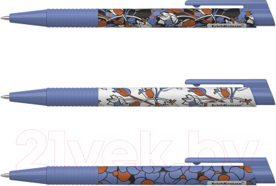 Изображение товара Ручка шариковая Erich Krause Tulips Matic&Grip / 54529 (синий)